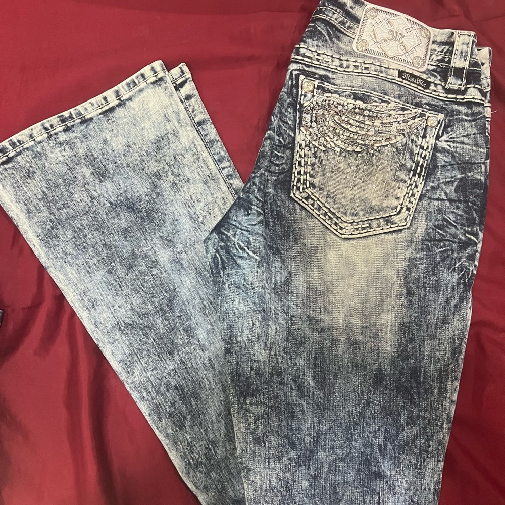 Miss Me Dark Blue Jeans